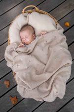 Merino Wool  <b> Baby Blanket </b> <em> Meri Cappuccino </em> - Image 2
