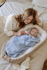 Kocyk Bambusowy <b> Bibi</b><em> Baby Blue </em> - obrazek 2