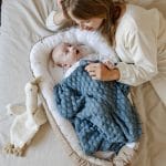 Bamboo Baby Blanket <b> Fema </b> <em>Ocean Blue </em>