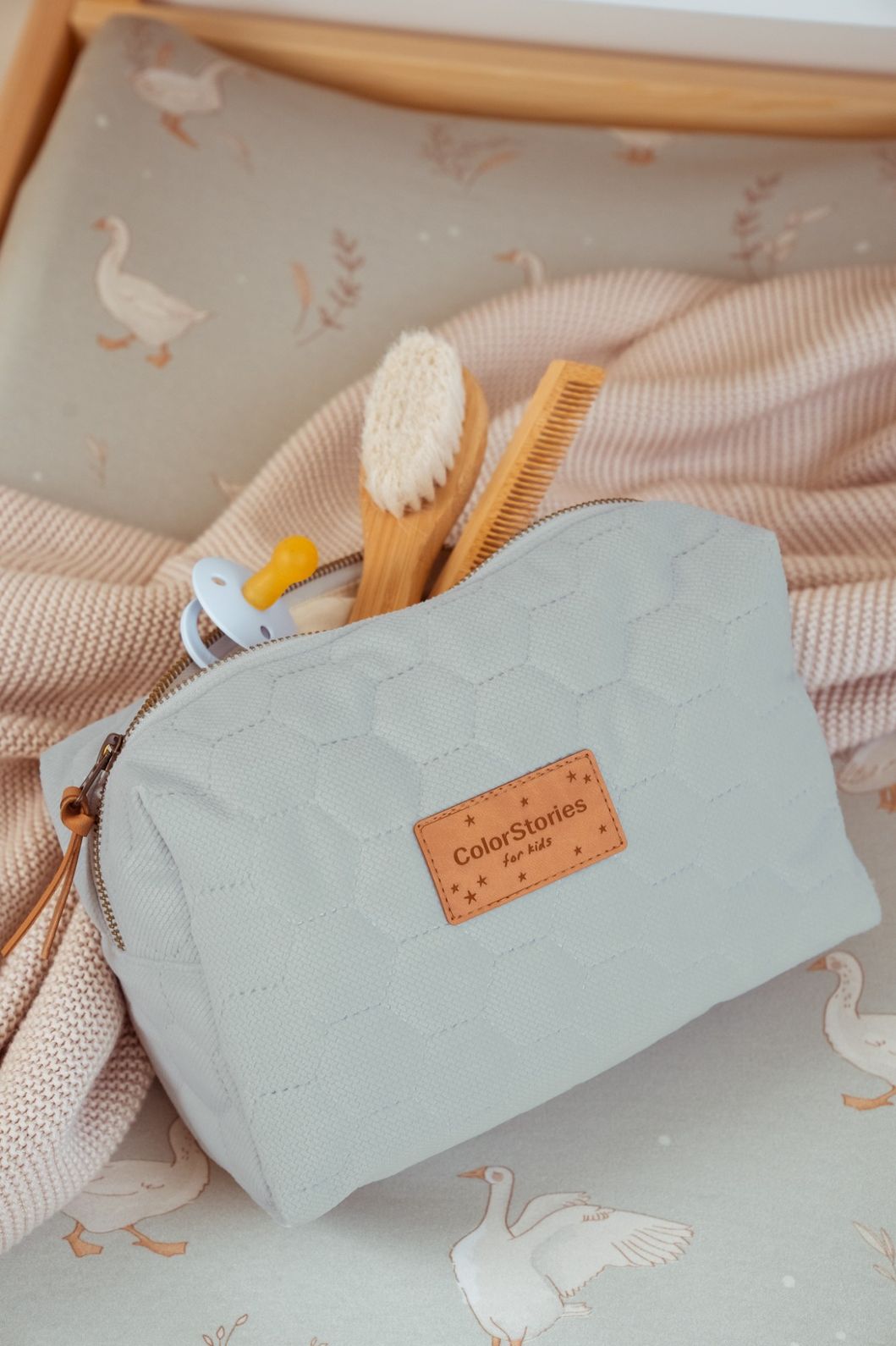 Toiletry Bag M 23x18 cm <em> Baby Blue </em> - Image 3