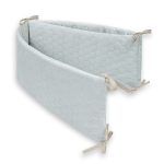 Baby Bed Bumper <em> Velvet Baby Blue </em> - Image 2