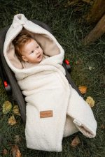 Baby Car Seat Swaddle Teddy <em> Light Beige </em> - Image 2