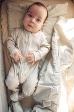 Cotton Baby Pyjamas 62 cm <em> Happy Goose Olive </em> - Image 3