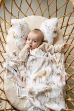 Bamboo Blanket/Swaddle <b>120x120 cm</b><em> Forest Friends </em> - Image 3