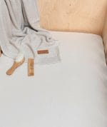 Cotton Baby Crib <b>Fitted Sheet 90x60 cm</b><em>Beige</em> - Image 3