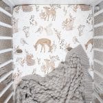 Cotton Baby Crib <b>Fitted Sheet 90x60 cm</b><em>Forest Friends</em> - Image 5