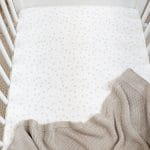 Cotton Baby Crib <b>Fitted Sheet 90x60 cm</b><em>Playground Beige</em> - Image 5