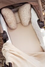 Cotton Pram Fitted Sheet 84x45 cm<em> 2-pack Beige & Happy Goose Olive </em> - Image 7