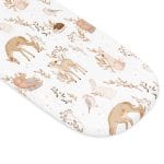 Cotton Pram Fitted Sheet 84x45 cm<em> Forest Friends </em>