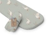 Cotton Pram Fitted Sheet 70x45 cm<em> Happy Goose Olive </em> - Image 5