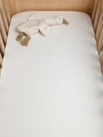 Cotton Baby Bed Fitted Sheet <b> 140x70 cm</b><em> White</em> - Image 4