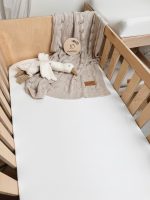 Prześcieradło <b>do łóżeczka 120x60cm </b><em> 2-pak Beż i Białe </em> - obrazek 5