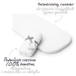 Cotton Pram Fitted Sheet 70x45 cm<em> White</em> - Image 6