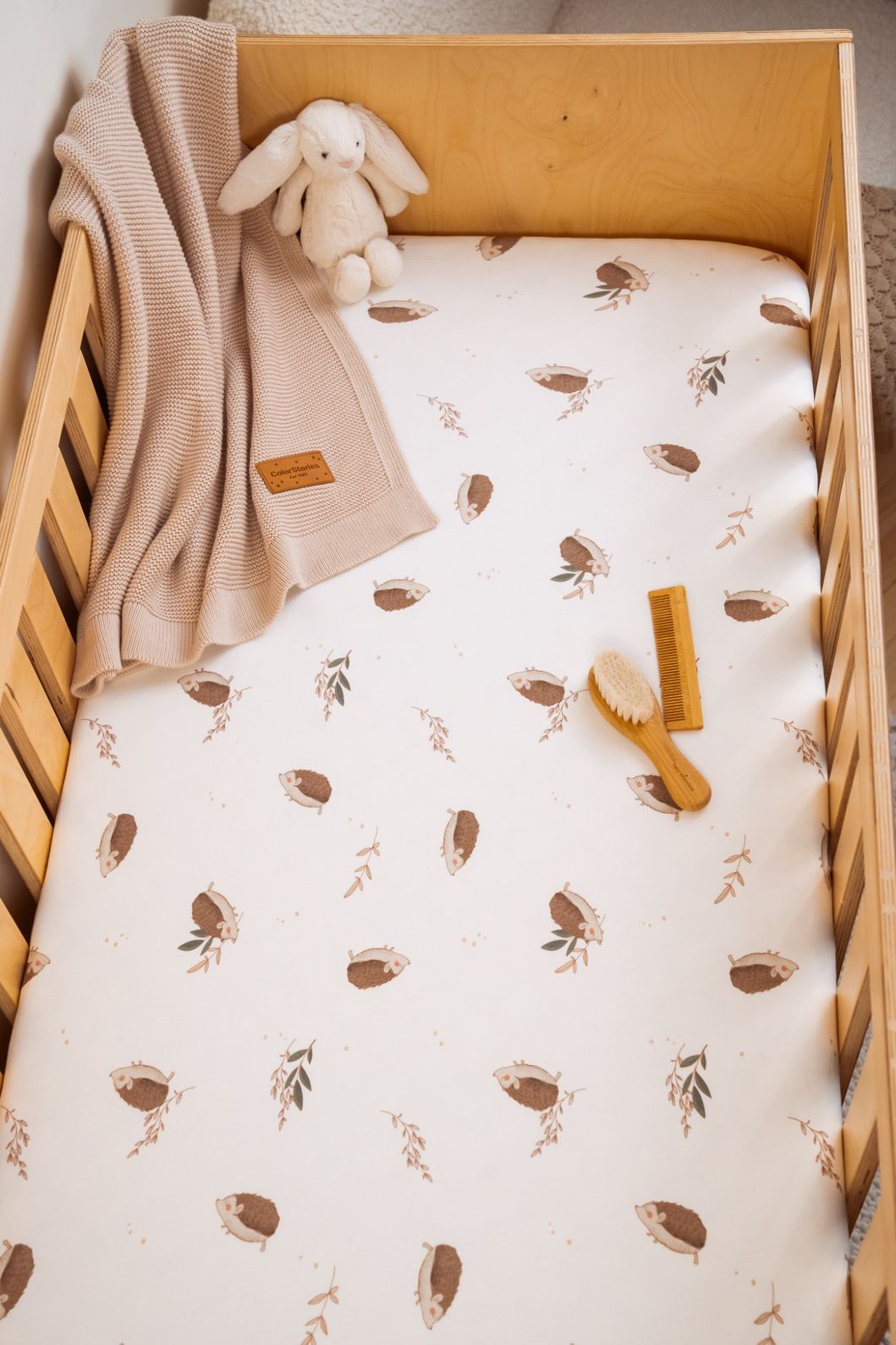 Cotton Baby Bed Fitted Sheet <b> 120x60 cm</b><em> Forest Brother </em> - Image 2