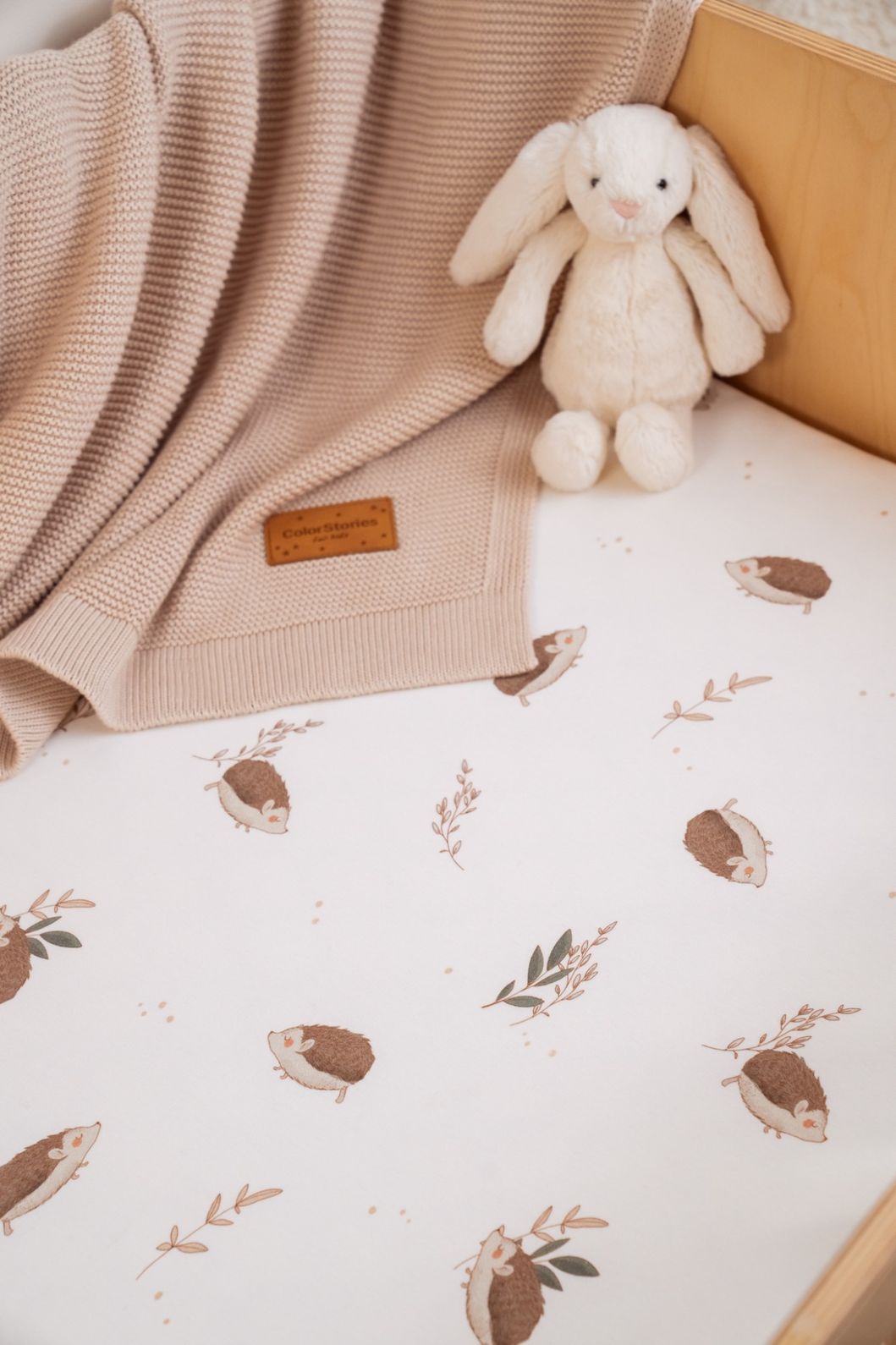 Cotton Baby Bed Fitted Sheet <b> 120x60 cm</b><em> Forest Brother </em> - Image 4