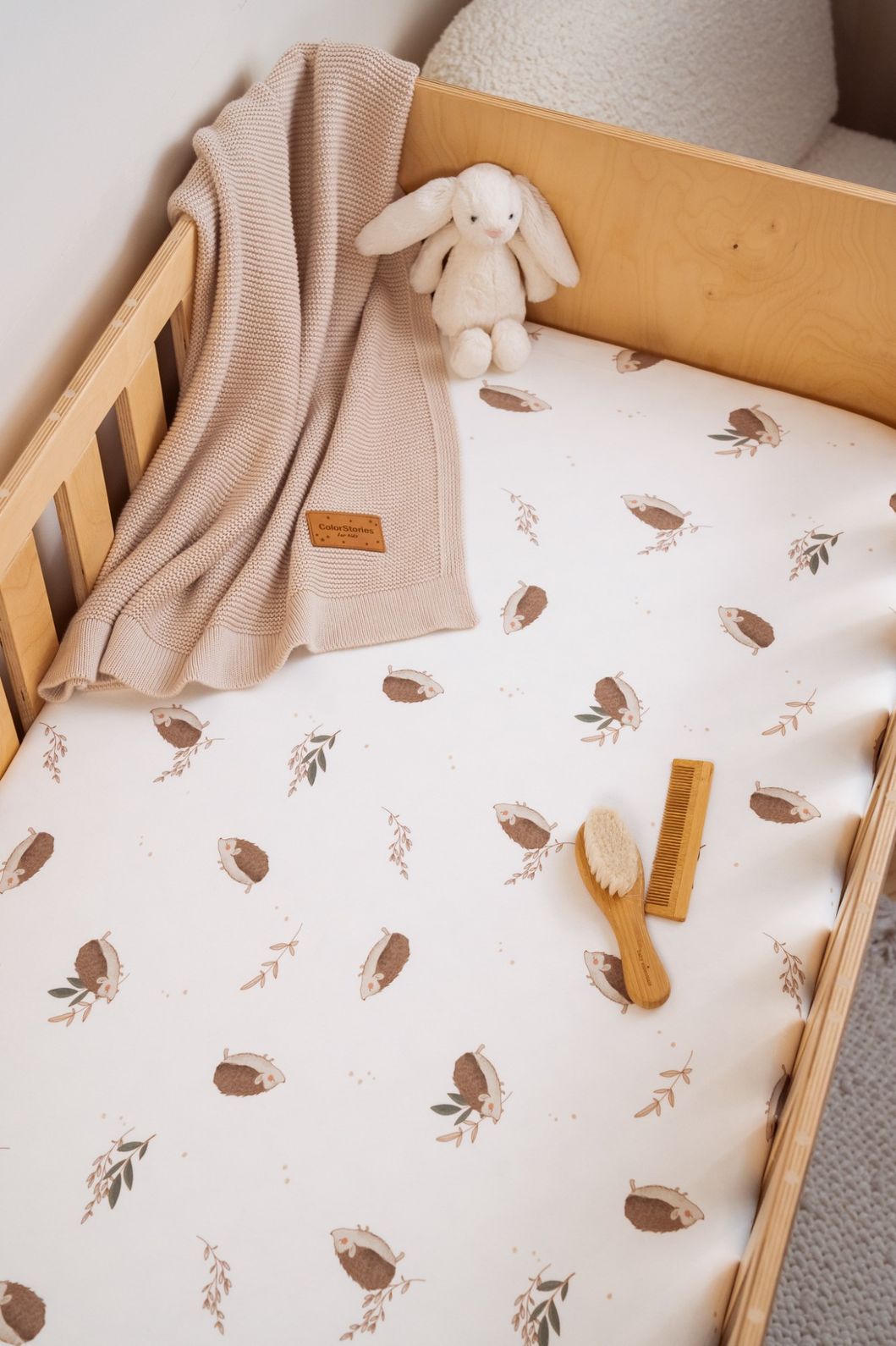 Cotton Baby Bed Fitted Sheet <b> 120x60 cm</b><em> Forest Brother </em> - Image 3