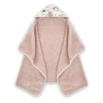Cotton Hooded Bath Towel <b> Forest Friends 85x85 cm</b> <em> Rose </em>
