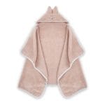 Cotton Hooded Bath Towel <b>Rabbit 70x125 cm</b> <em> Pale Rose</em>