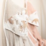 Cotton Hooded Bath Towel <b>Rabbit 85x85 cm</b> <em> Beige</em> - Image 3