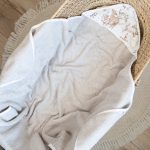 Cotton Hooded Bath Towel <b>Rabbit 85x85 cm</b> <em> Beige</em> - Image 2