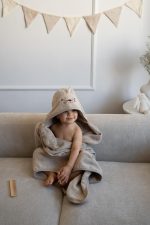 Ręcznik z kapturkiem <b> Kotek duży </b> <em> Cappuccino </em> - obrazek 4