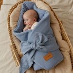 Muslin Cone Coverlet <em> Ocean Blue </em> - Image 2