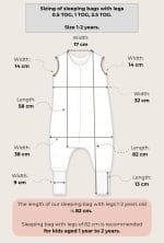 Sleeping Bag With Legs <b>2.5 TOG 1-2 Years</b> <em>Happy Goose Olive </em> - Image 9