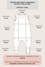 Śpiworek 1.0 TOG <b> z nogawkami 1-2 lata </b> <em> Temo</em> - obrazek 8