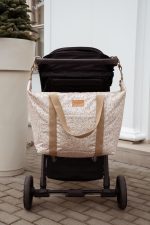 Torba do wózka XL Herbs zawieszona na rączce wózka spacerowego