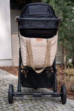 Zestaw <b> Torba do wózka M  + Kosmetyczka M 23×18 cm </b> <em> Velvet Cappuccino </em> - obrazek 4
