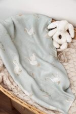 Pieluszki bambusowe <b> 75x75 cm </b><em> 2 szt Happy Goose Olive </em> - obrazek 4